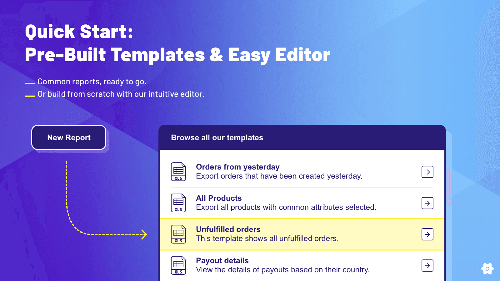 DataChamp Order Export XLS/CSV screenshot 2