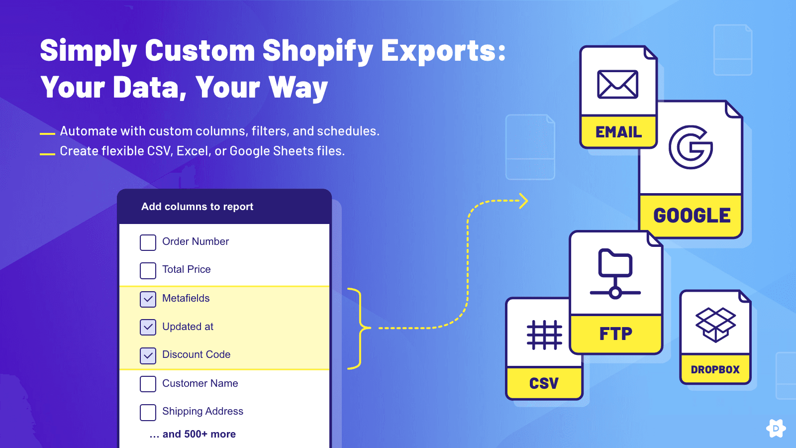 DataChamp Order Export XLS/CSV screenshot 1