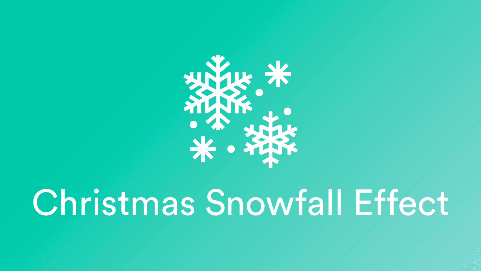 RT: Christmas Snowfall Effects screenshot 1