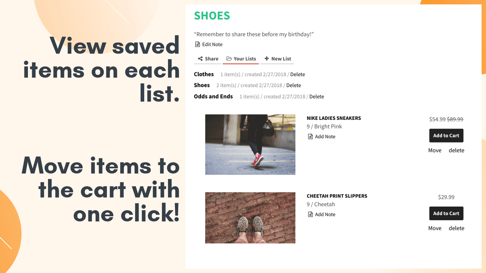 Wishl Favorites Wishlist screenshot 2