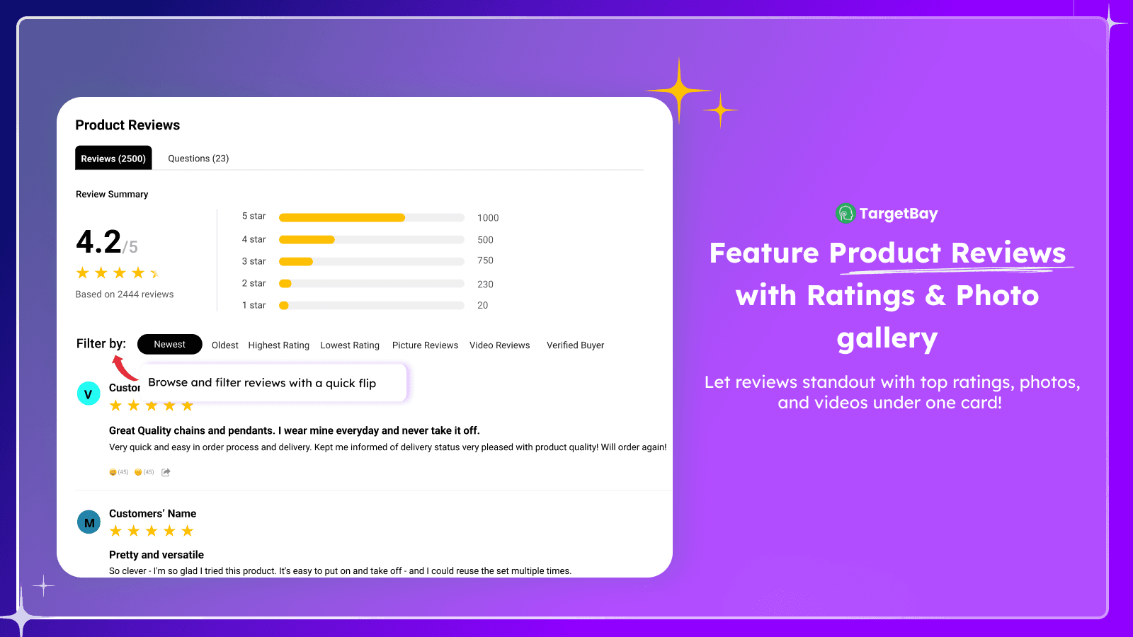 TargetBay Product Reviews screenshot 2
