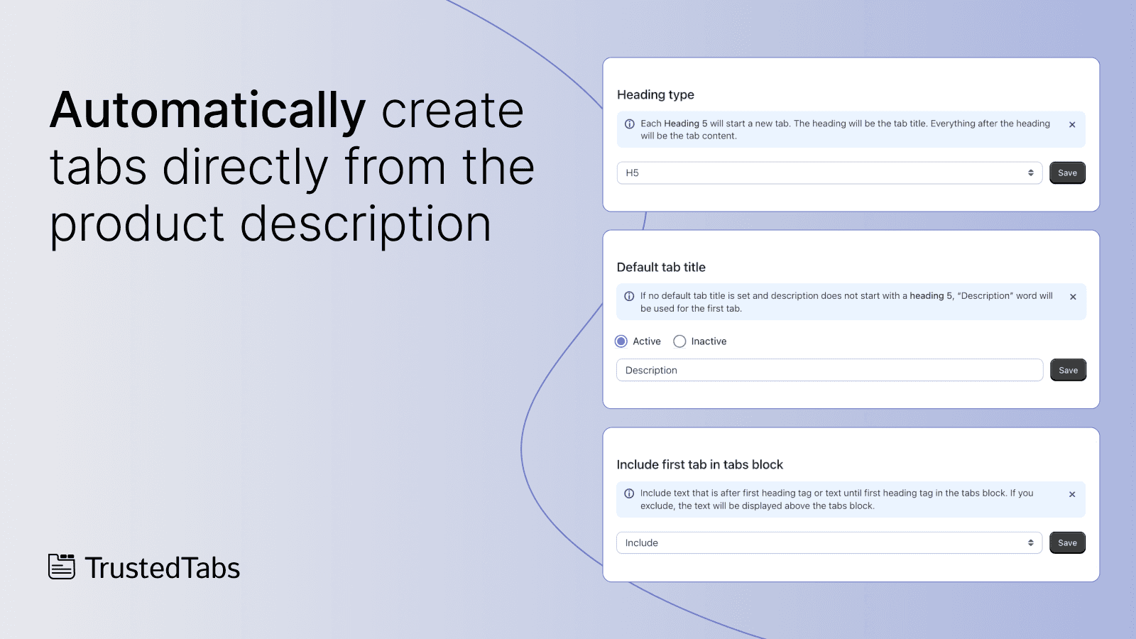 Trusted Product Tabs with AI screenshot 2