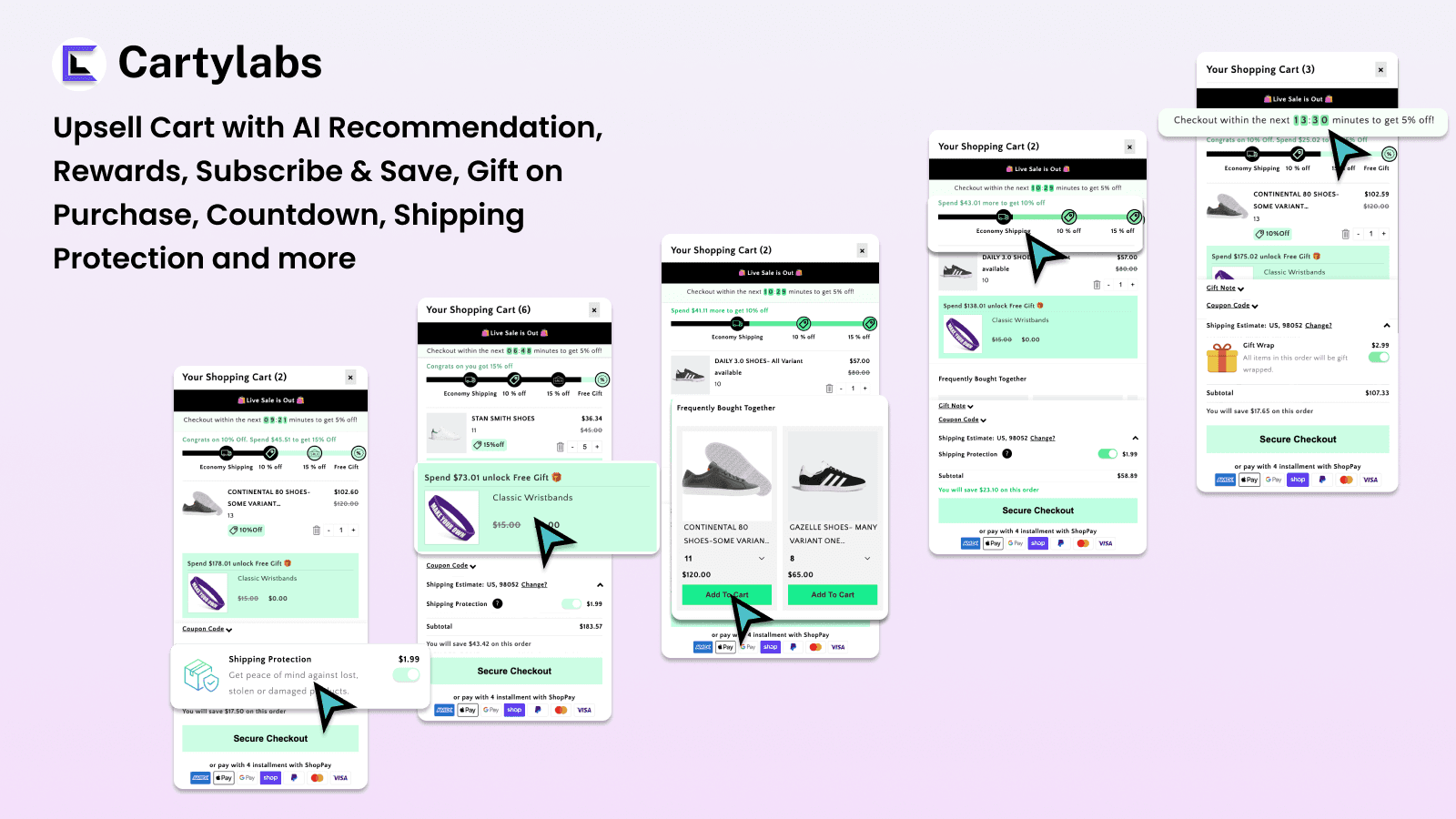 Carty: Cart Upsell Cart Drawer screenshot 2