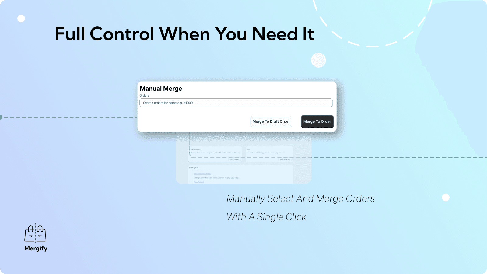 Mergify: Combine, Merge Orders screenshot 1