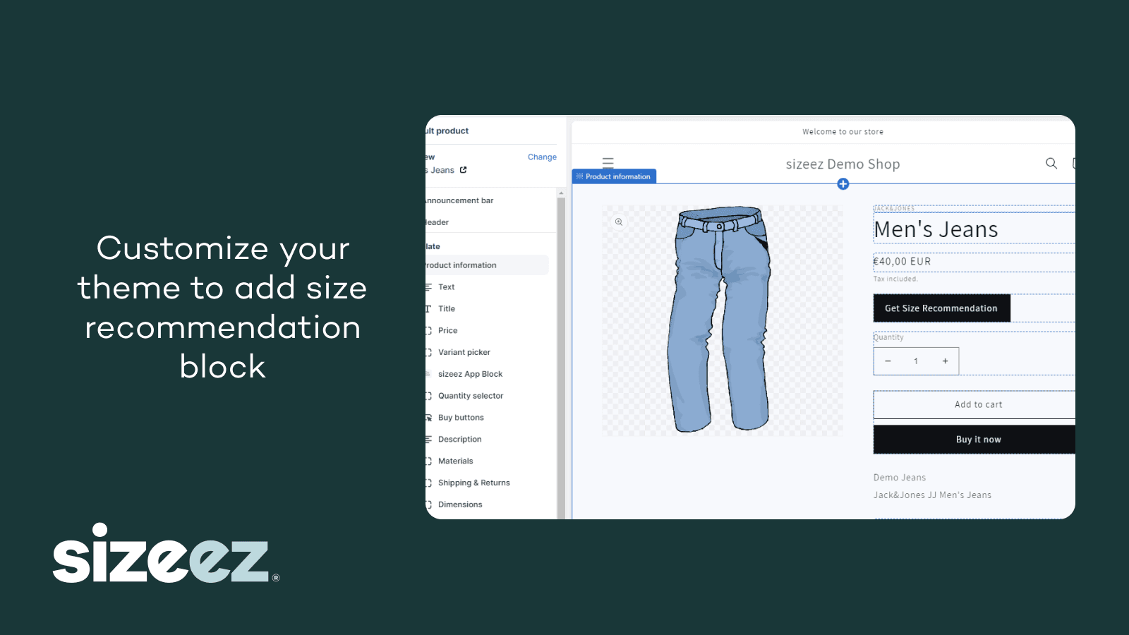 Size Recommendation by sizeez screenshot 1