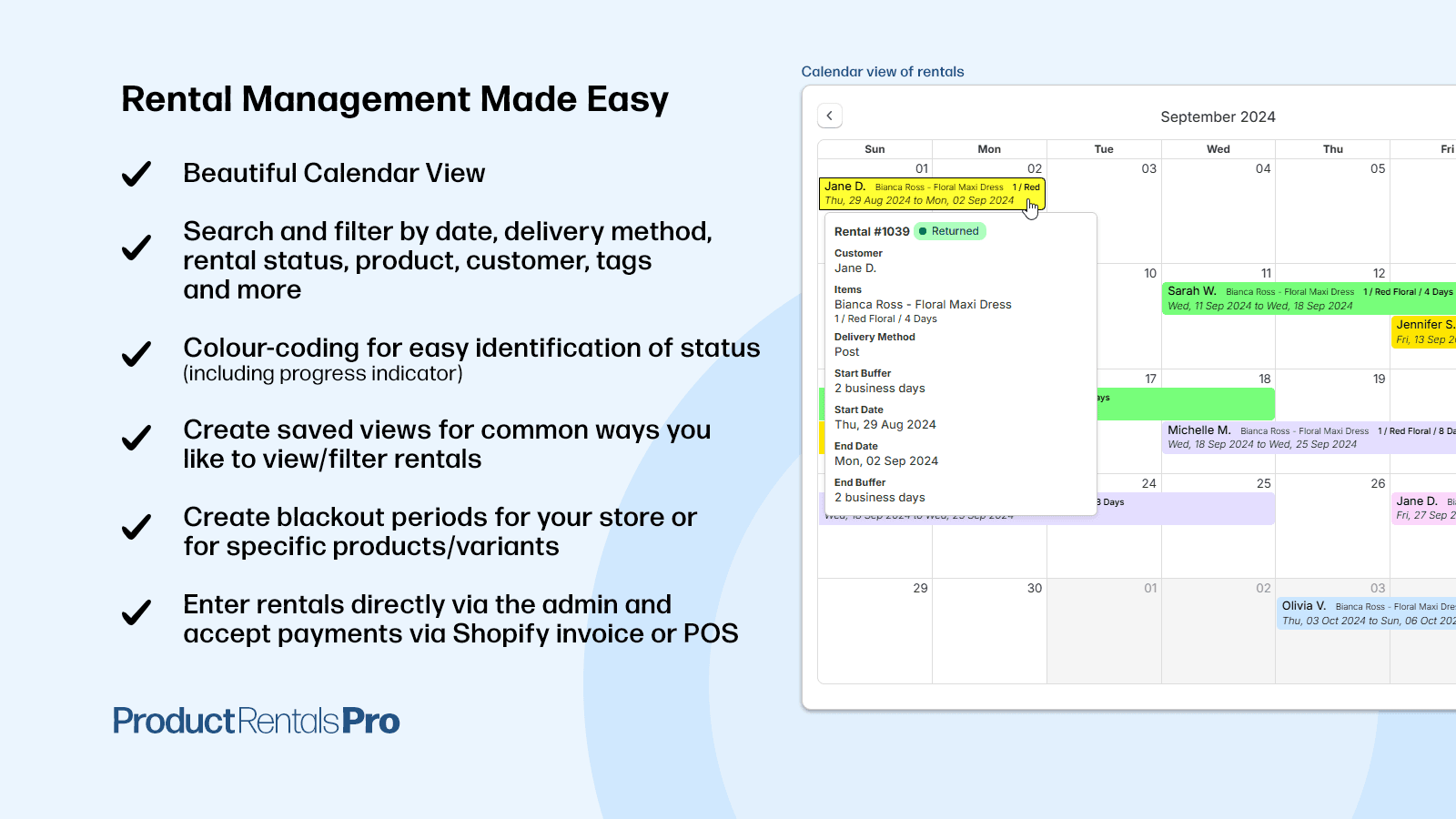 Product Rentals Pro screenshot 2