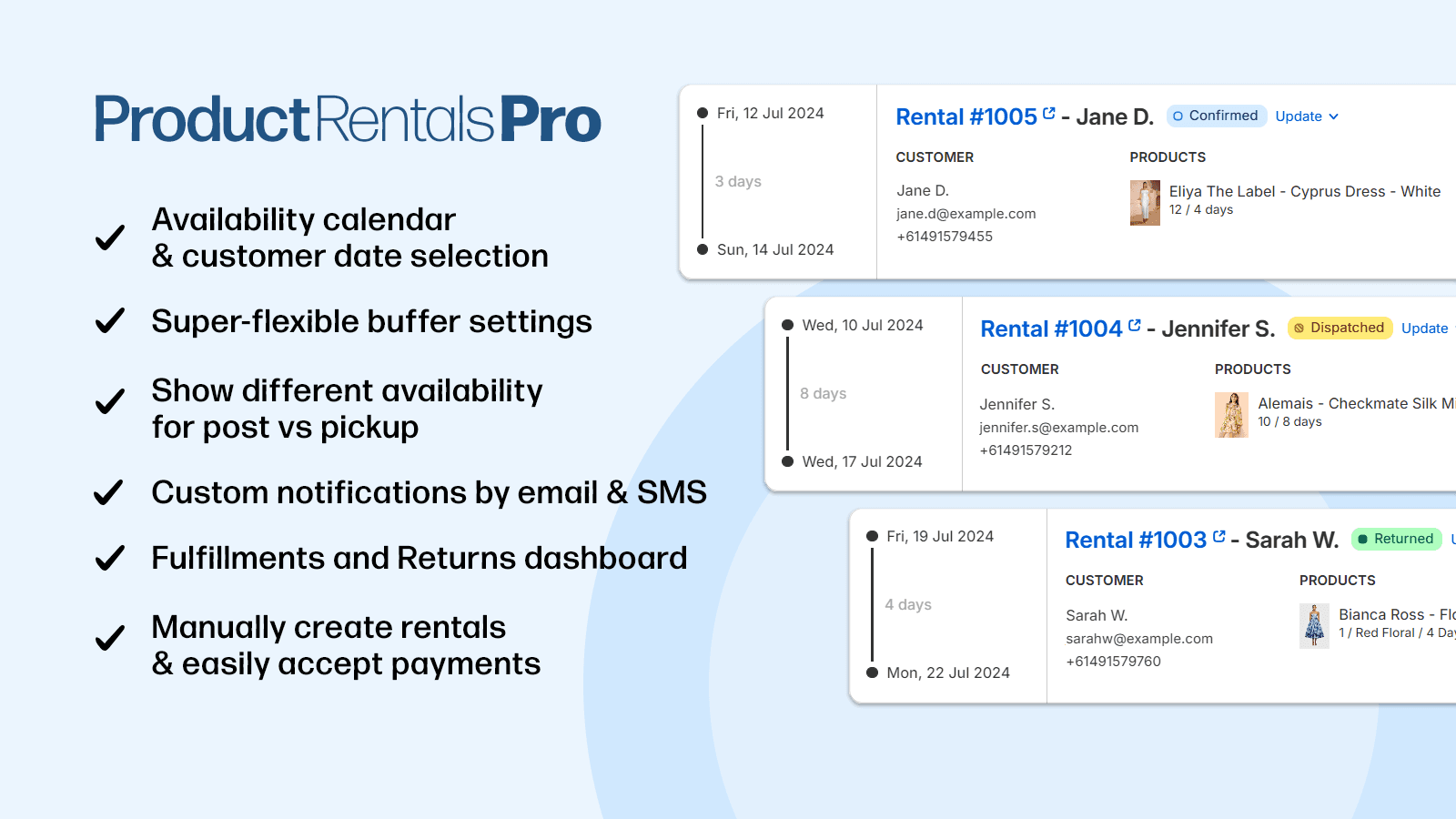 Product Rentals Pro screenshot 1