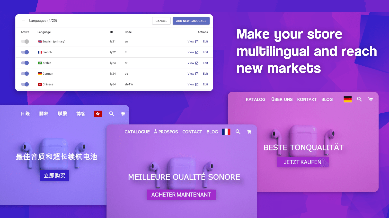 langify ‑ translate your store screenshot 1
