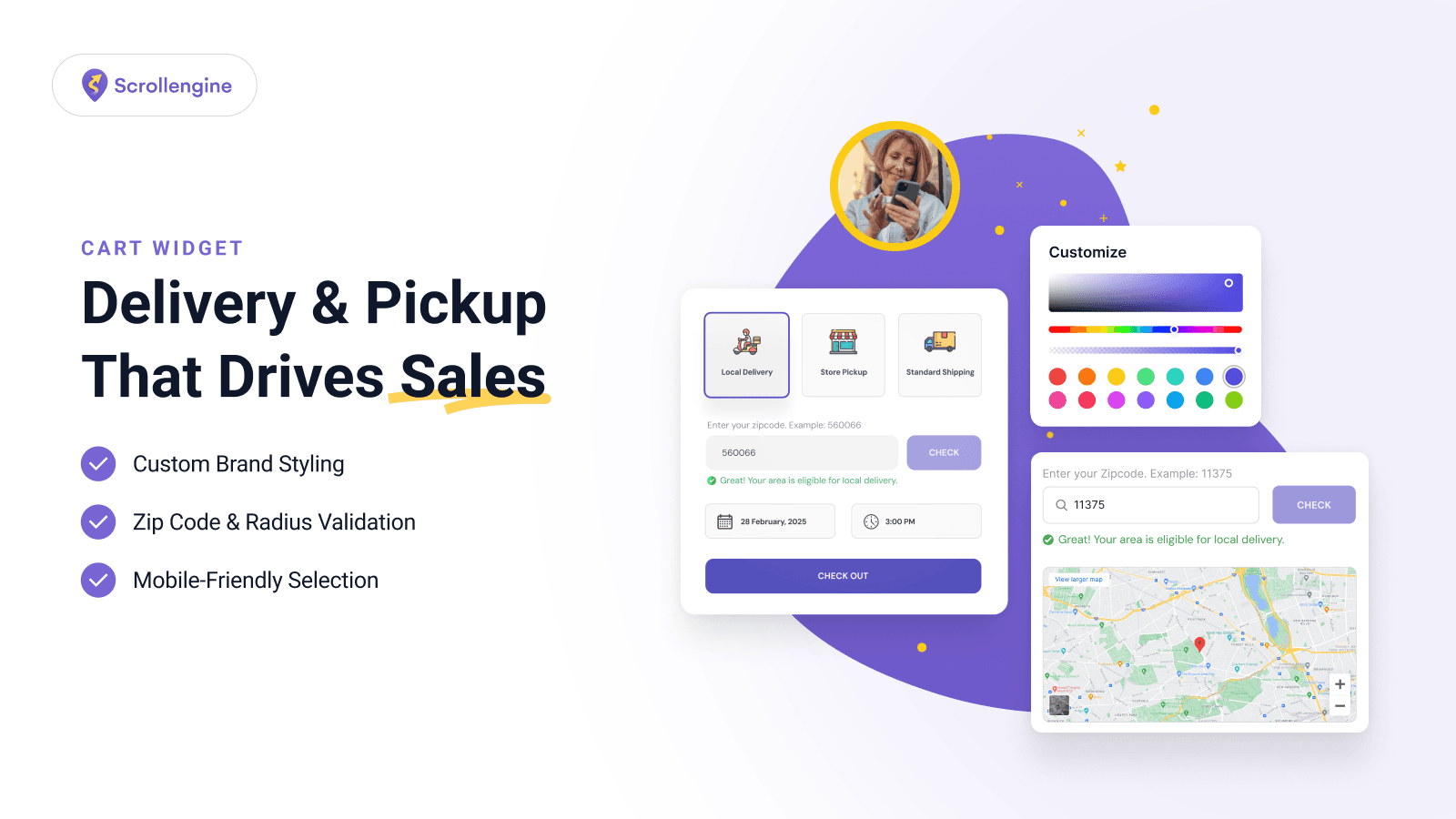 Local Delivery + Pickup Date:S screenshot 1