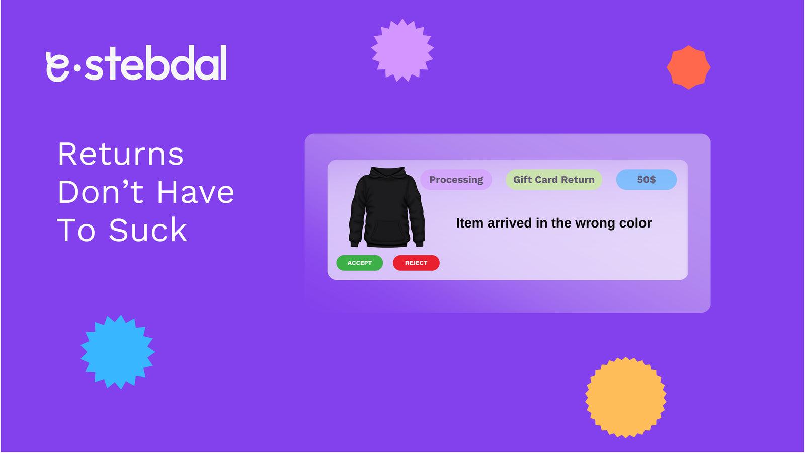 E‑stebdal Returns & Exchanges screenshot 2