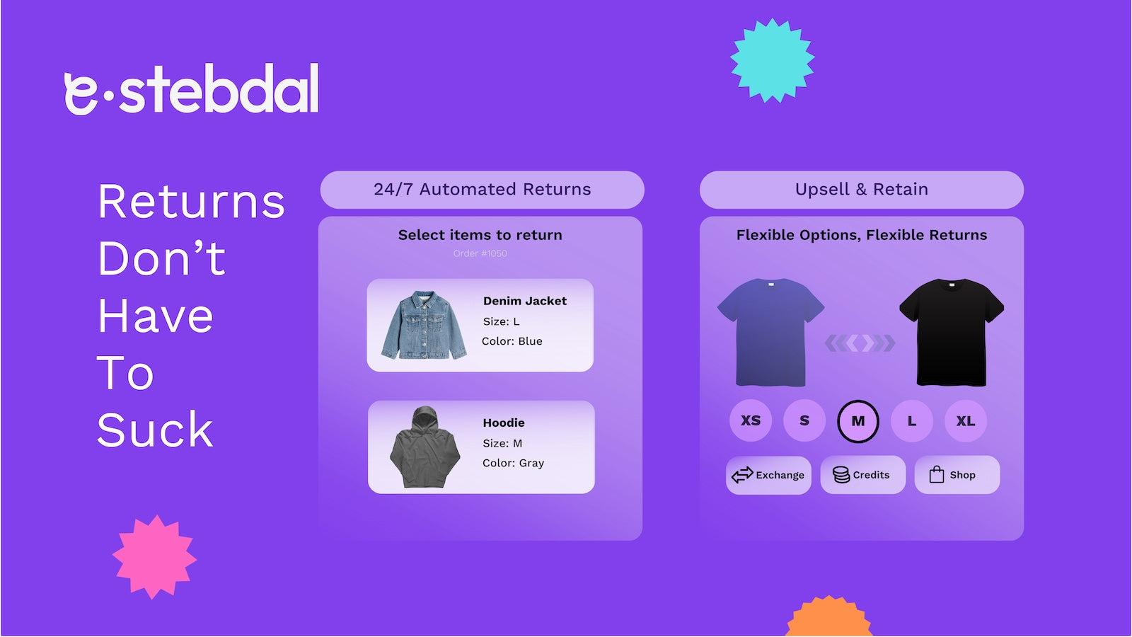E‑stebdal Returns & Exchanges screenshot 1