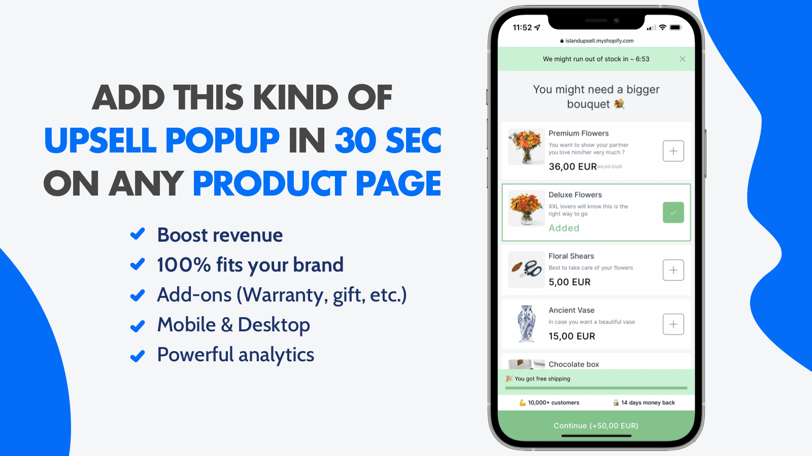 Island ‑ Product Page Upsell screenshot 1