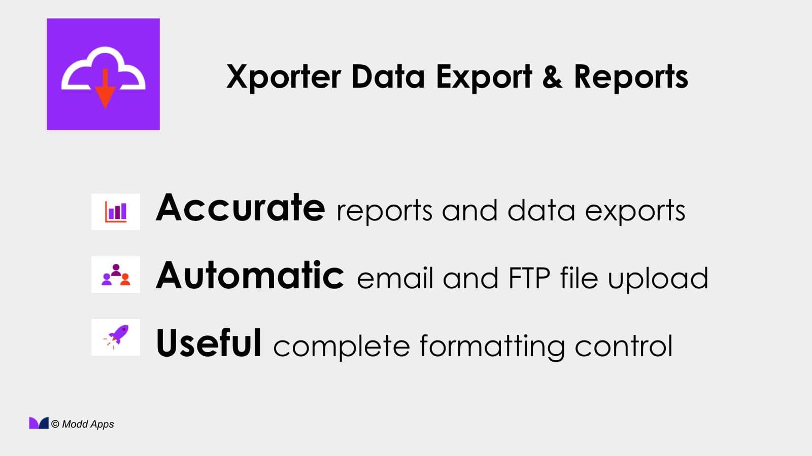 Xporter Data Export & Reports screenshot 1