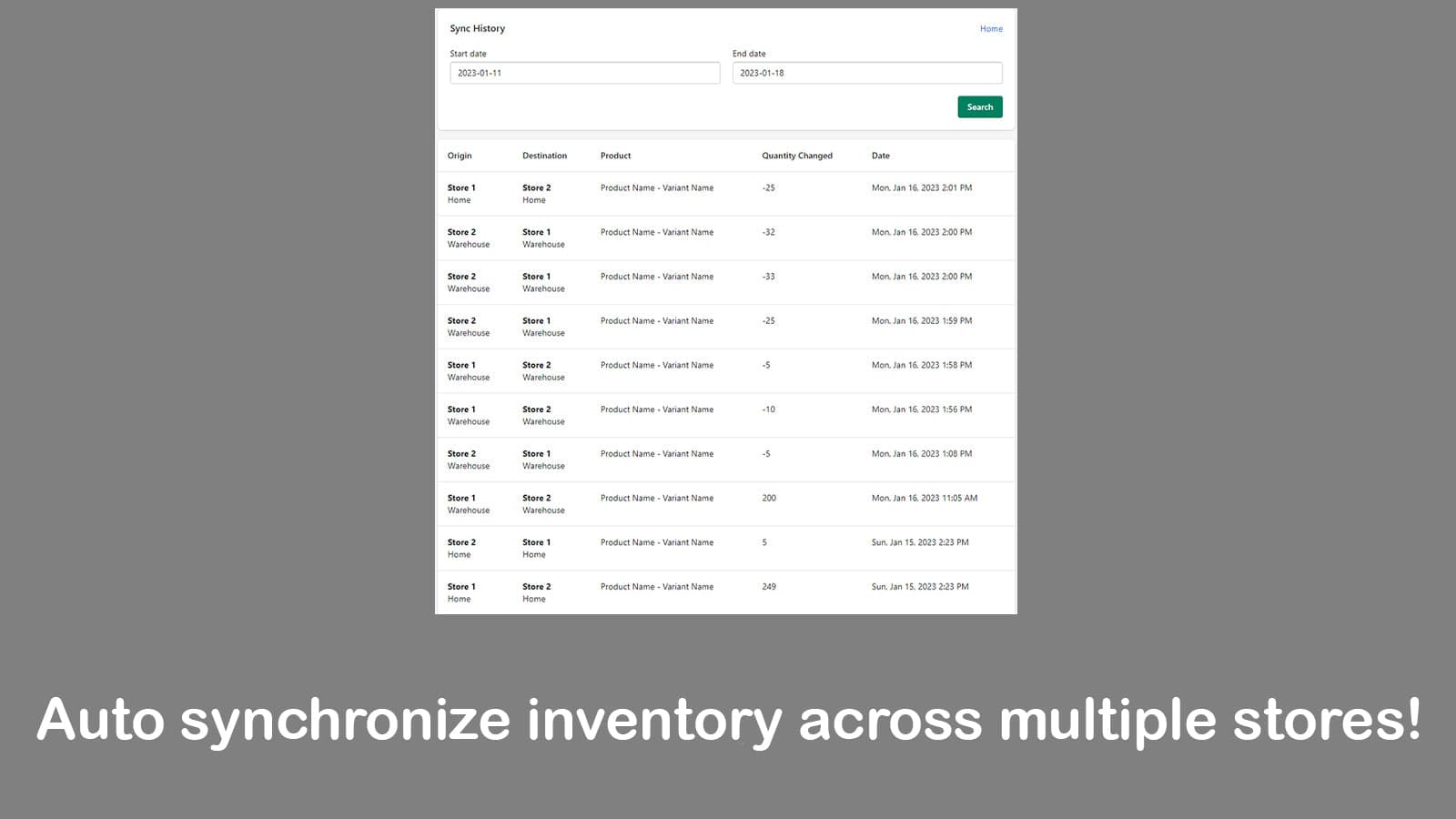 Stock Master Inventory Sync screenshot 1