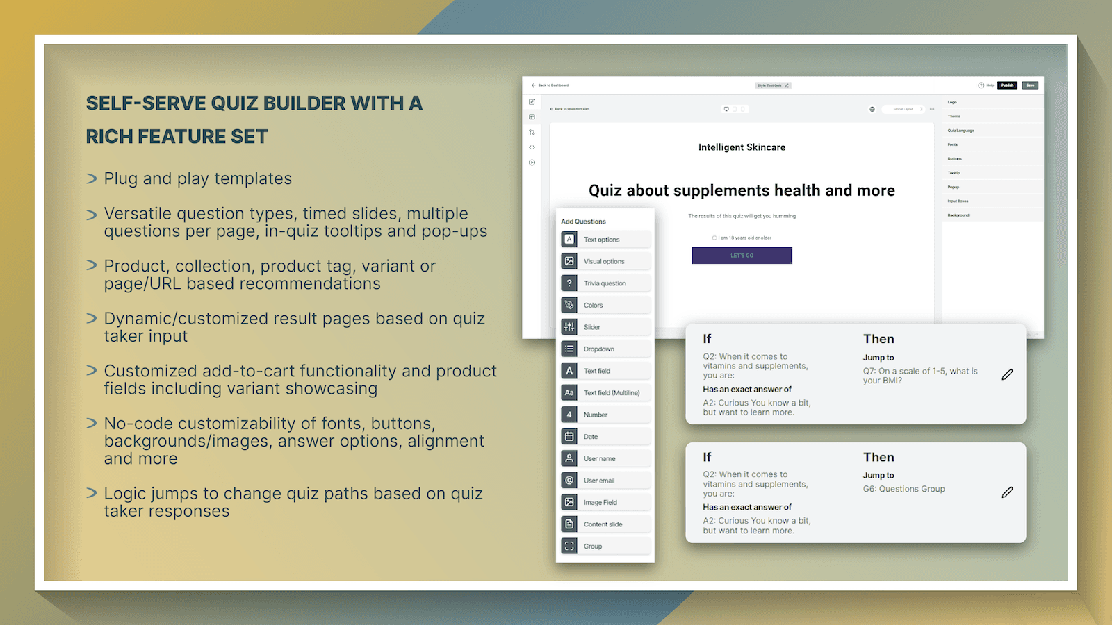 VQB: AI Product Quiz Builder screenshot 1