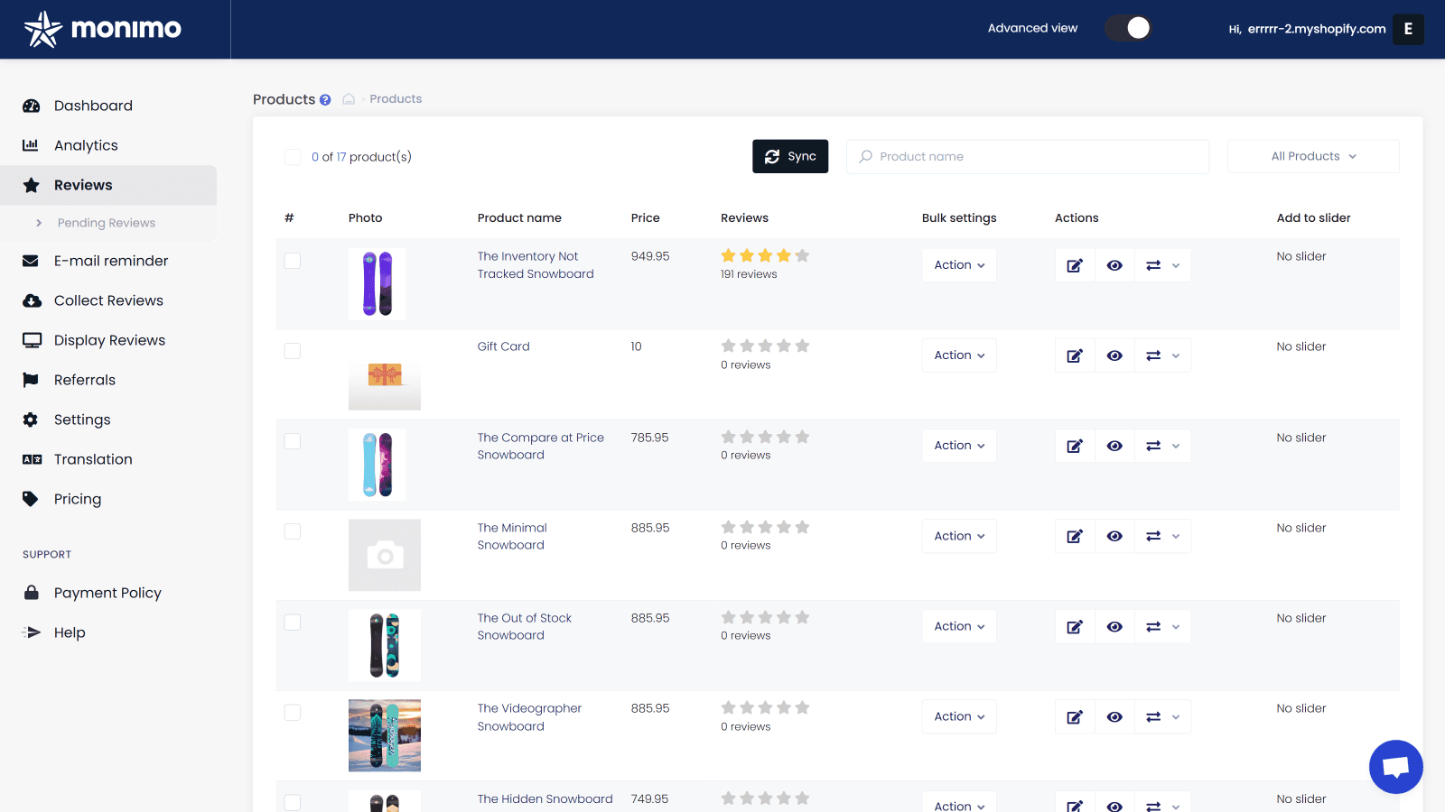 Monimo: Product reviews app screenshot 2