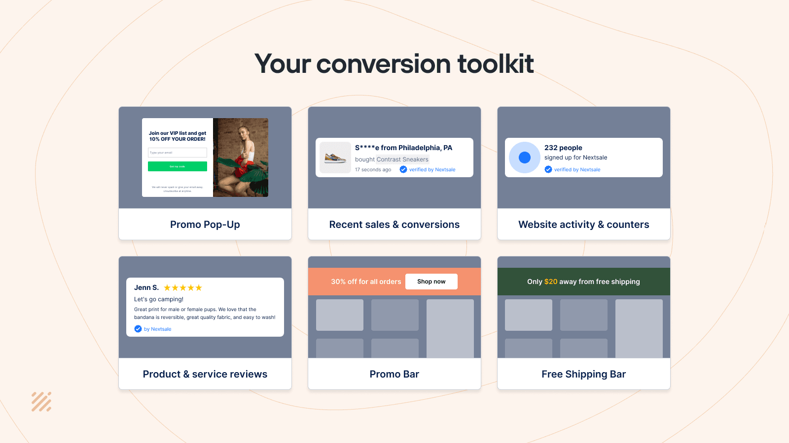 Nextsale ‑ Social Proof App screenshot 1