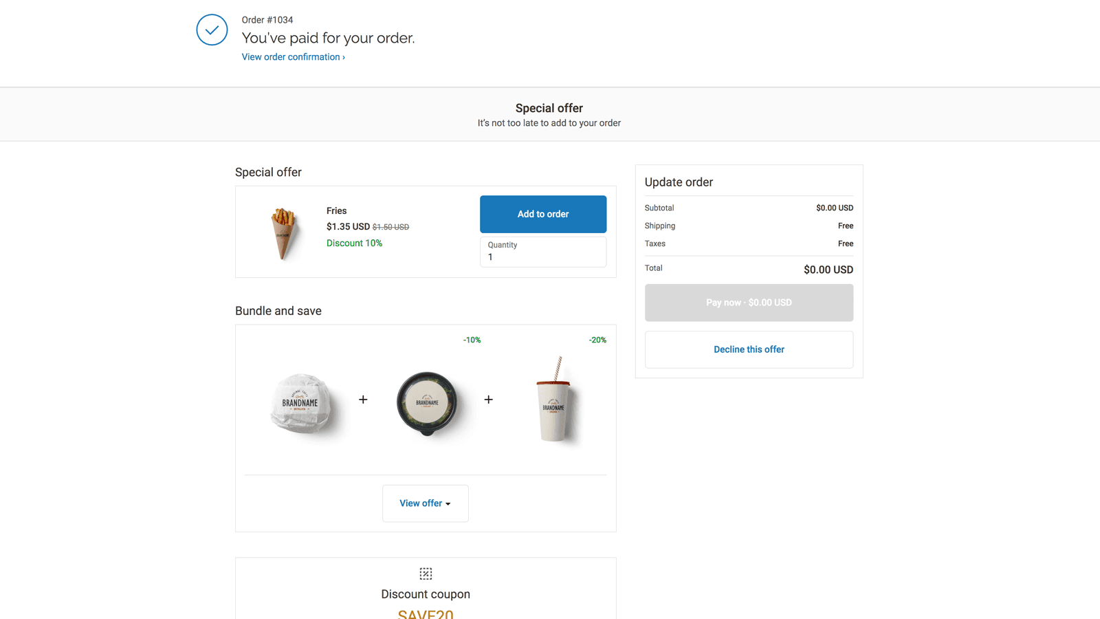 Argo AI Checkout Upsell screenshot 2