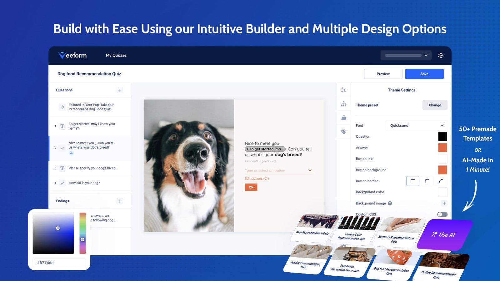 Veeform ‑ Product Quiz Builder screenshot 2