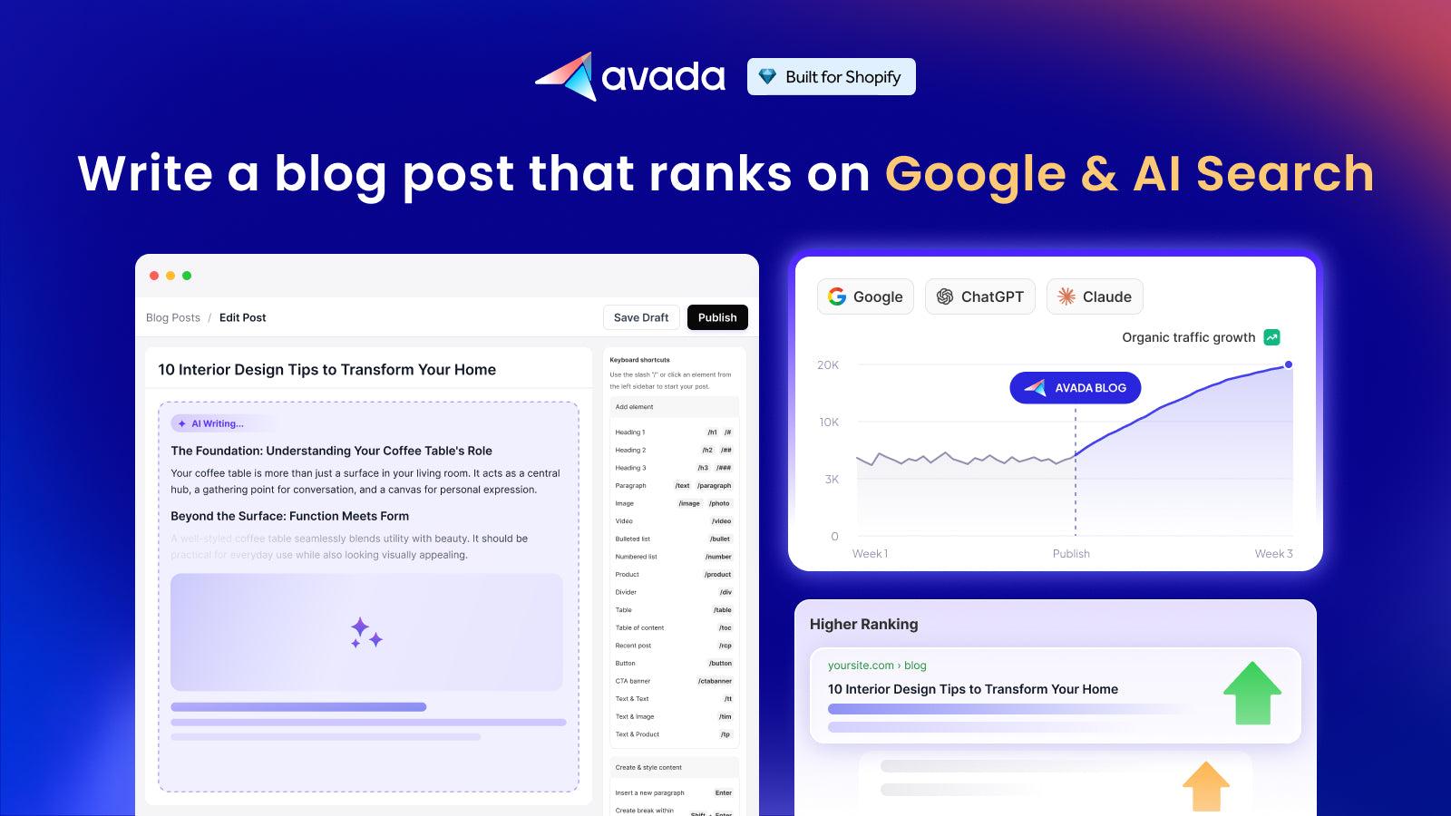 Avada Blog SEO AEO Content screenshot 1