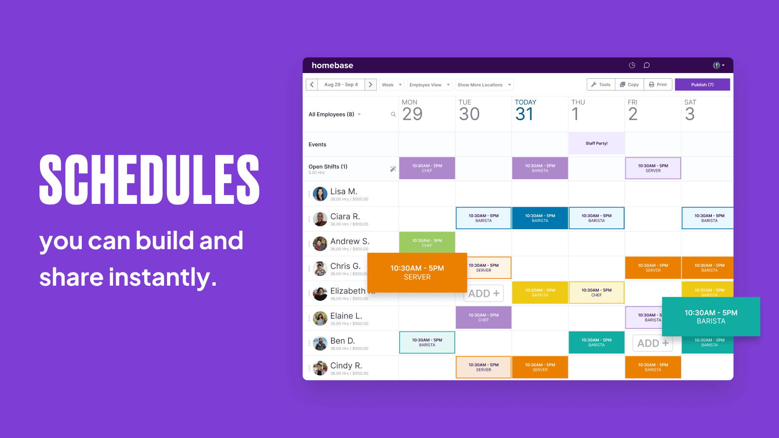 Homebase Time Clock screenshot 1