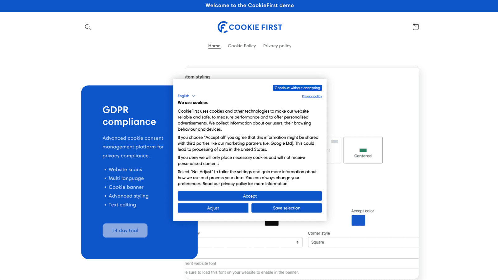 Cookie Consent by CookieFirst screenshot 2