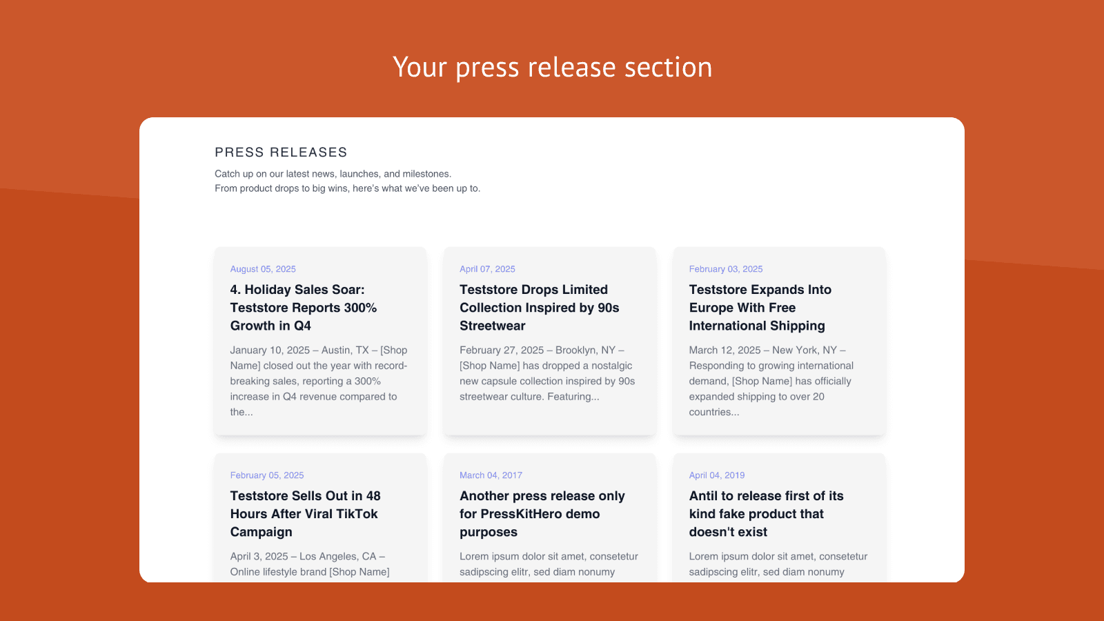 Pressify: Press Kit Builder screenshot 2