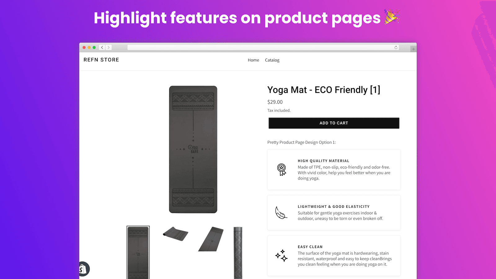Pretty Product Features screenshot 2