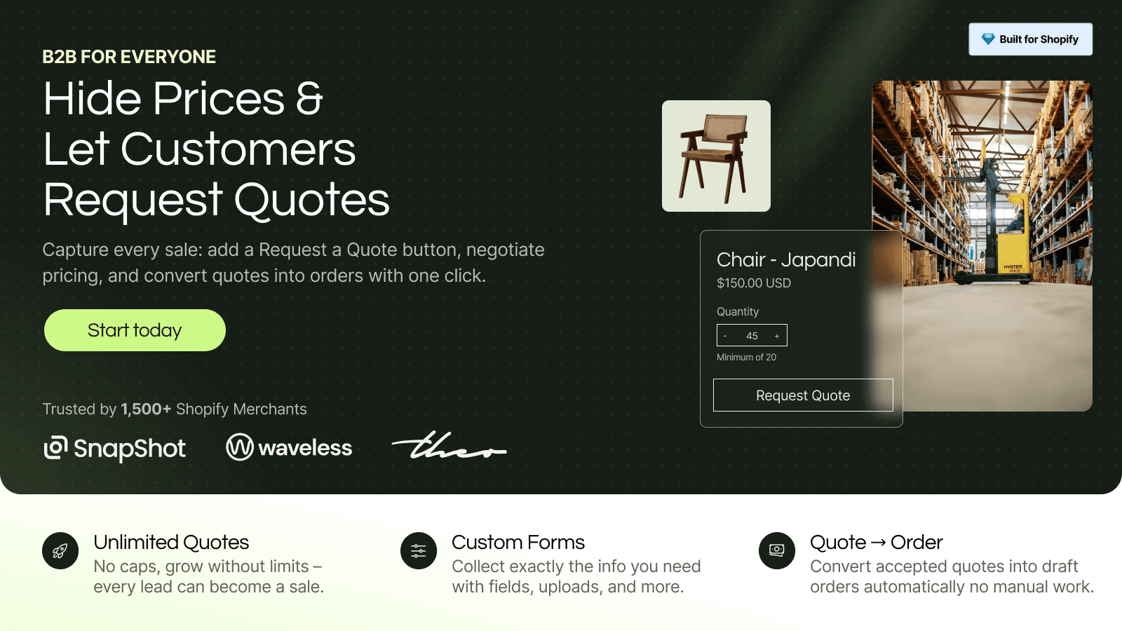 Quotify: Request a Quote (RFQ) screenshot 1