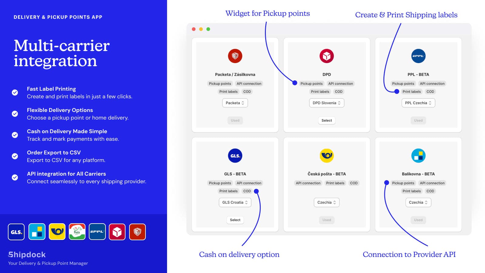 ShipD Delivery & Pickup points screenshot 1