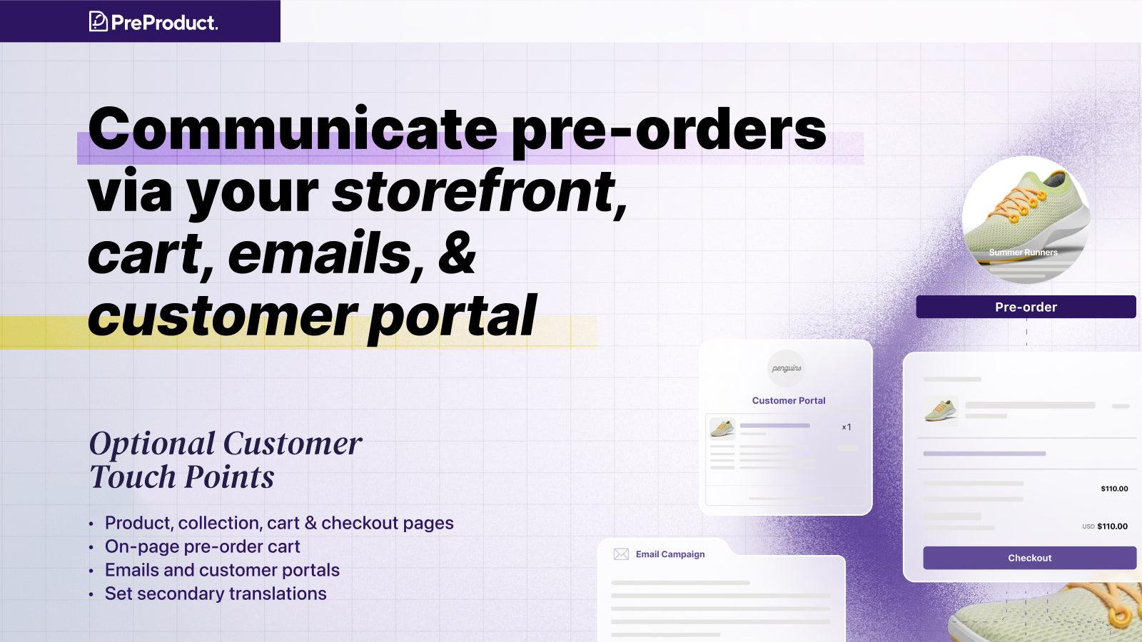 PreProduct pre‑order screenshot 2