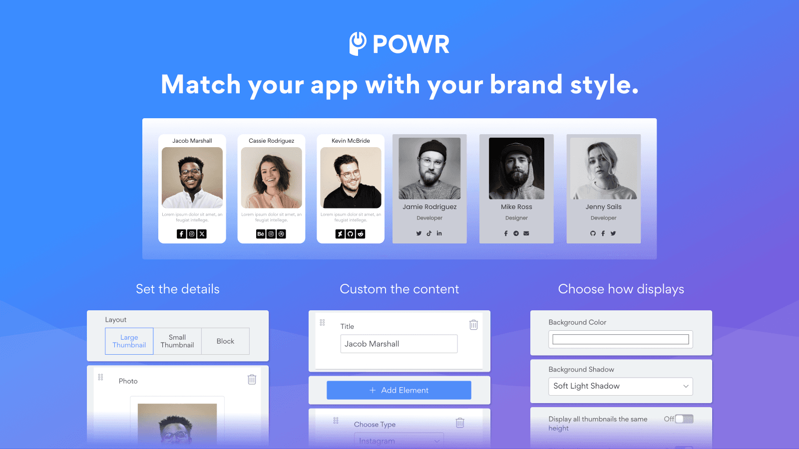 POWR: About Us | Team Profile screenshot 2