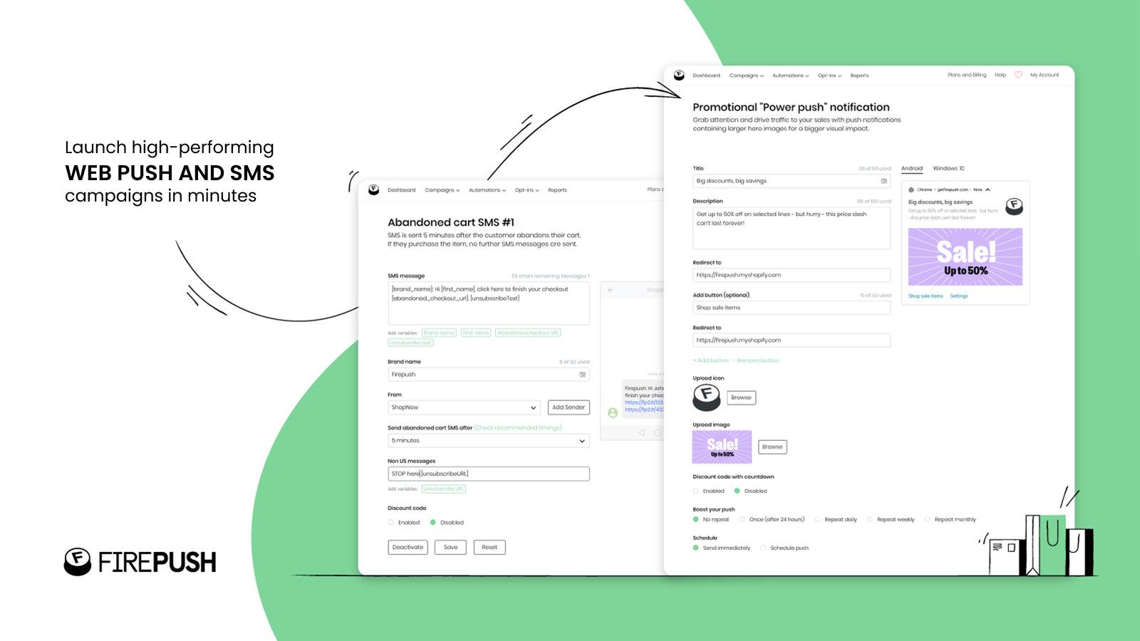 Firepush ‑ SMS & Web Push screenshot 2