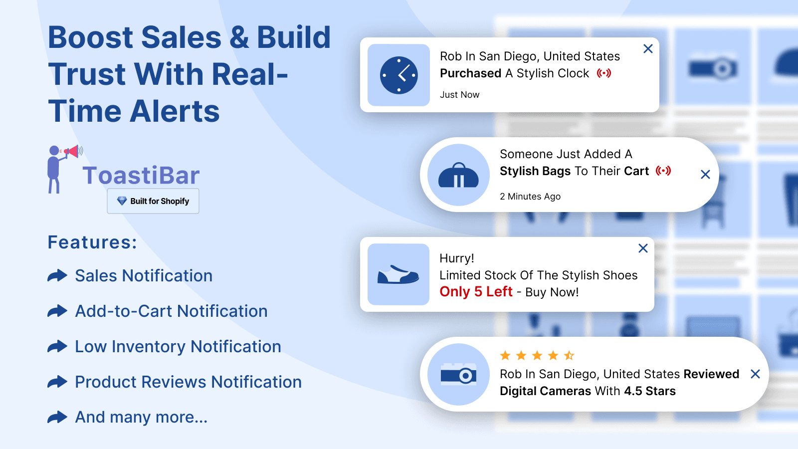 Toastibar Sales Popup & Timers screenshot 2