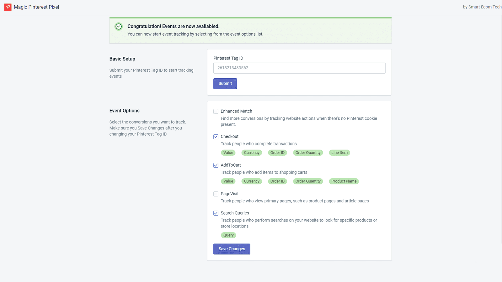 Magic Pinterest Pixel screenshot 2