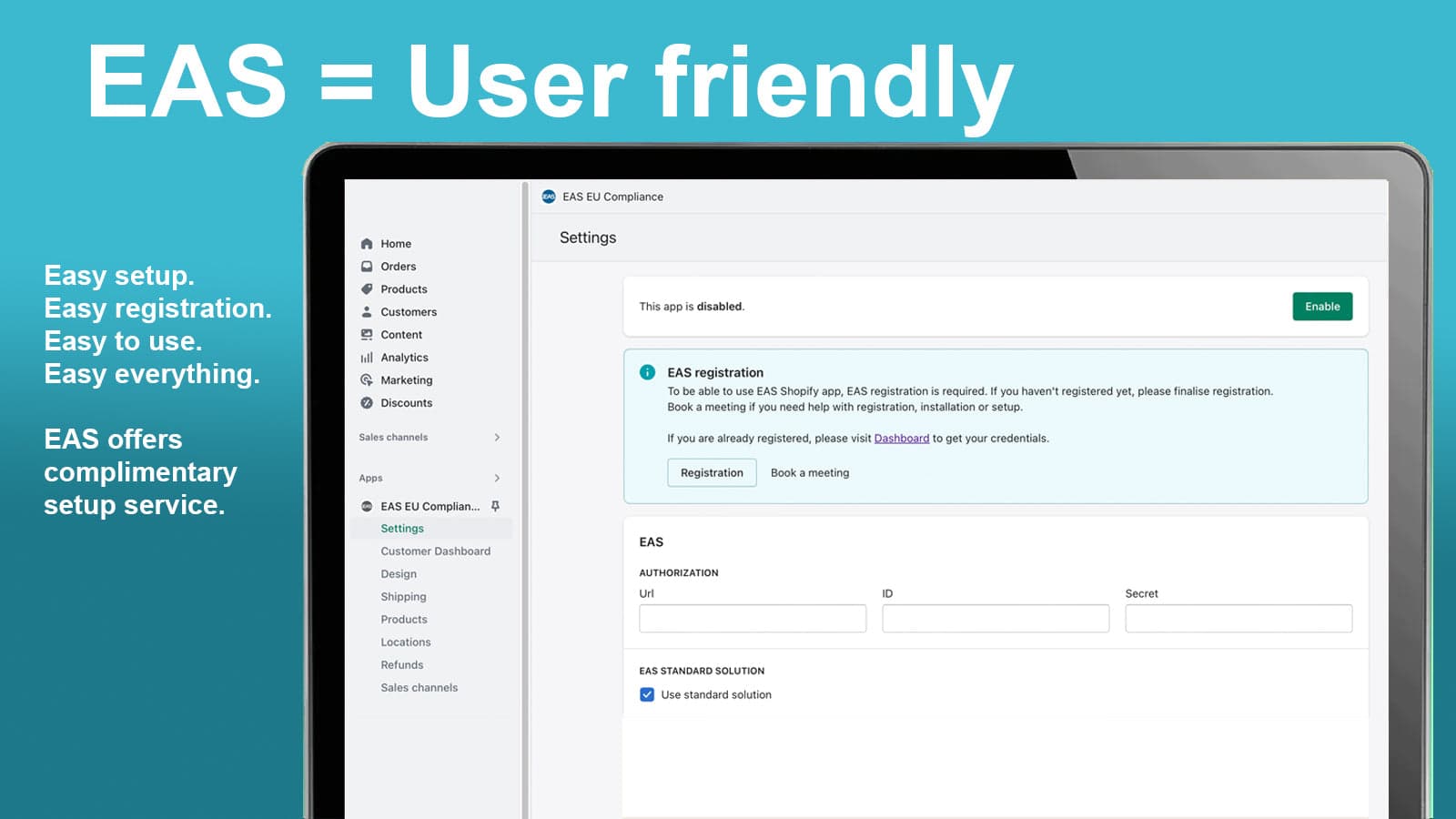 EAS EU & UK Compliance screenshot 1