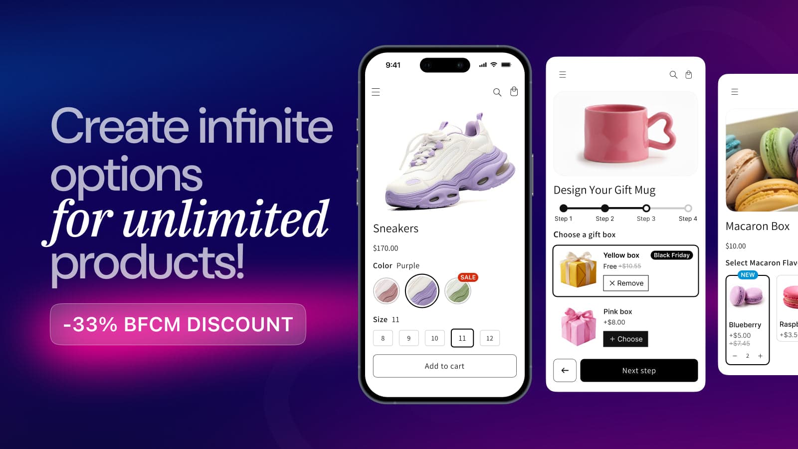 APO Product Options, Variants screenshot 1