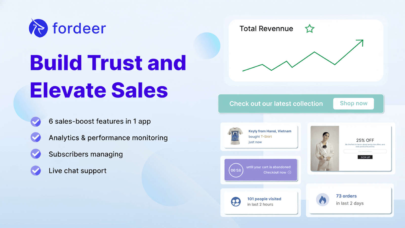 Fordeer: Sales Pop Up ‑ Popups screenshot 1