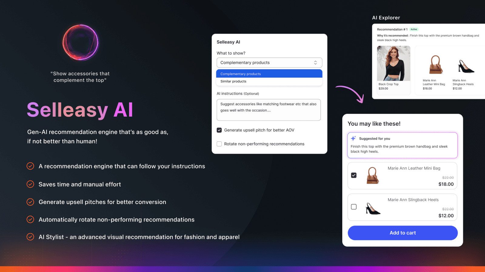 Upsell & Cross Sell — Selleasy screenshot 1
