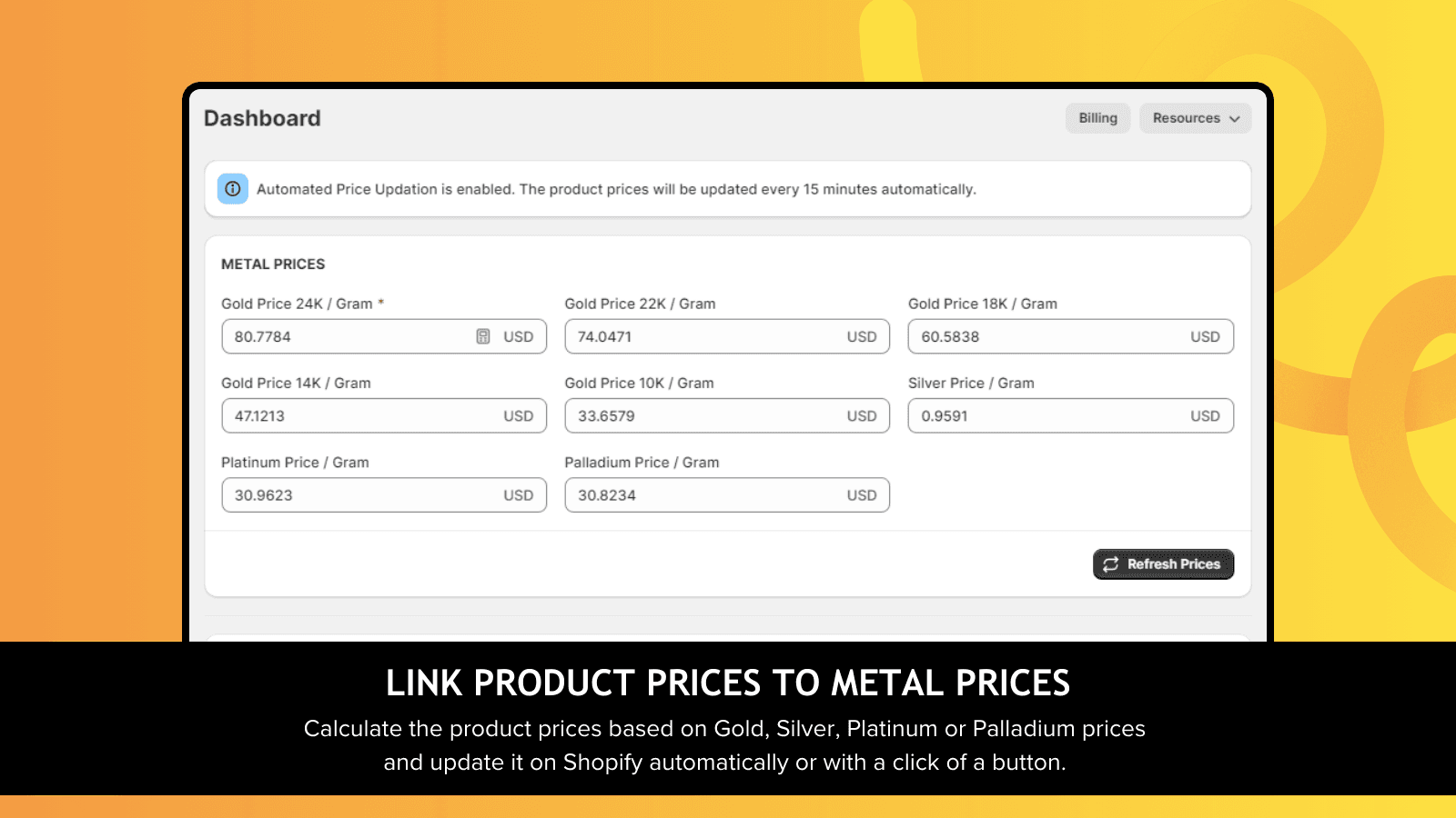 GPE: Live Gold Price Editor screenshot 2