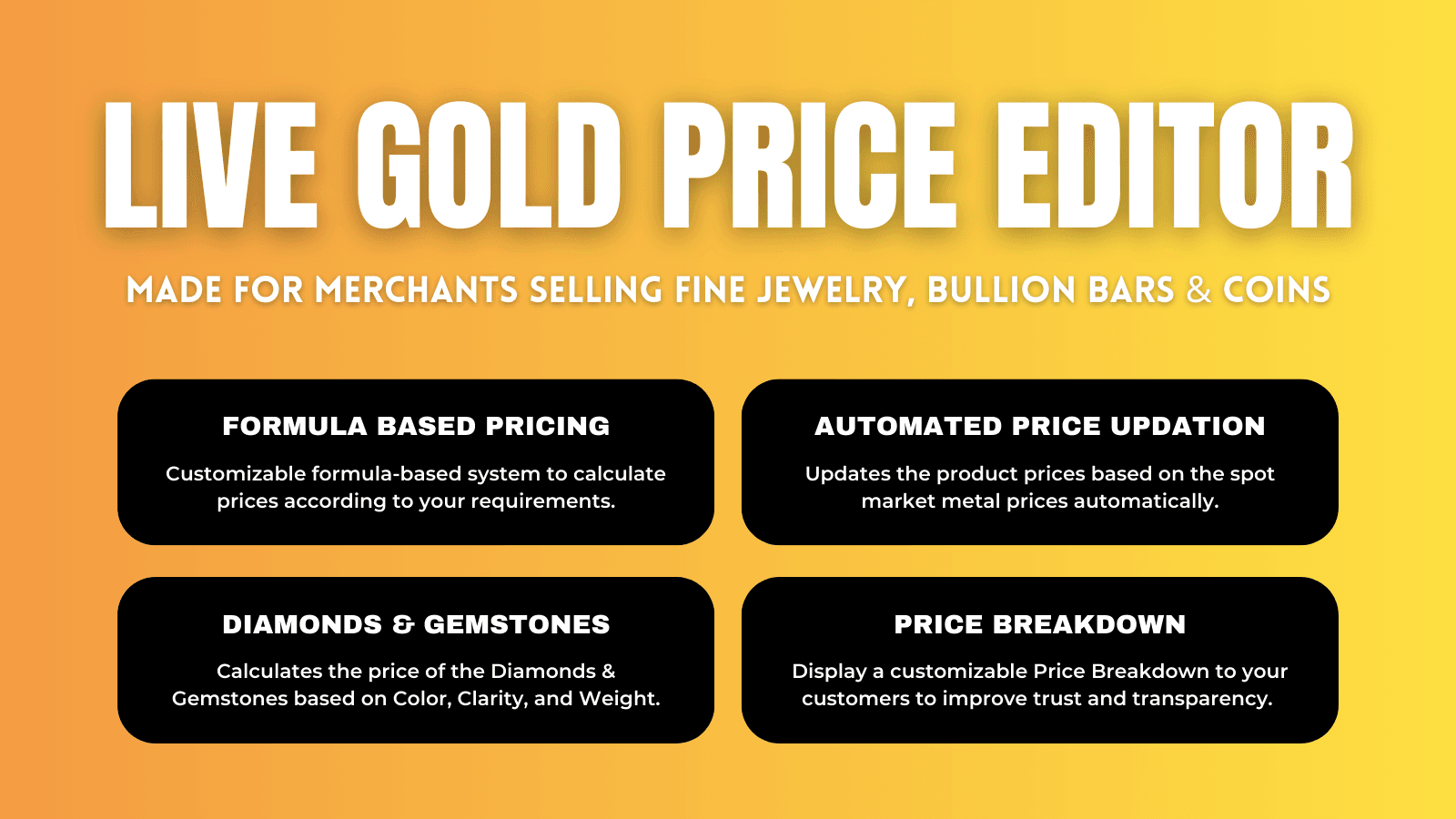 GPE: Live Gold Price Editor screenshot 1