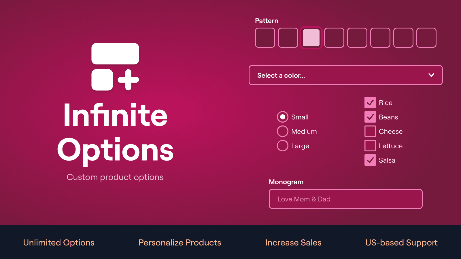 Infinite Product Options screenshot 1