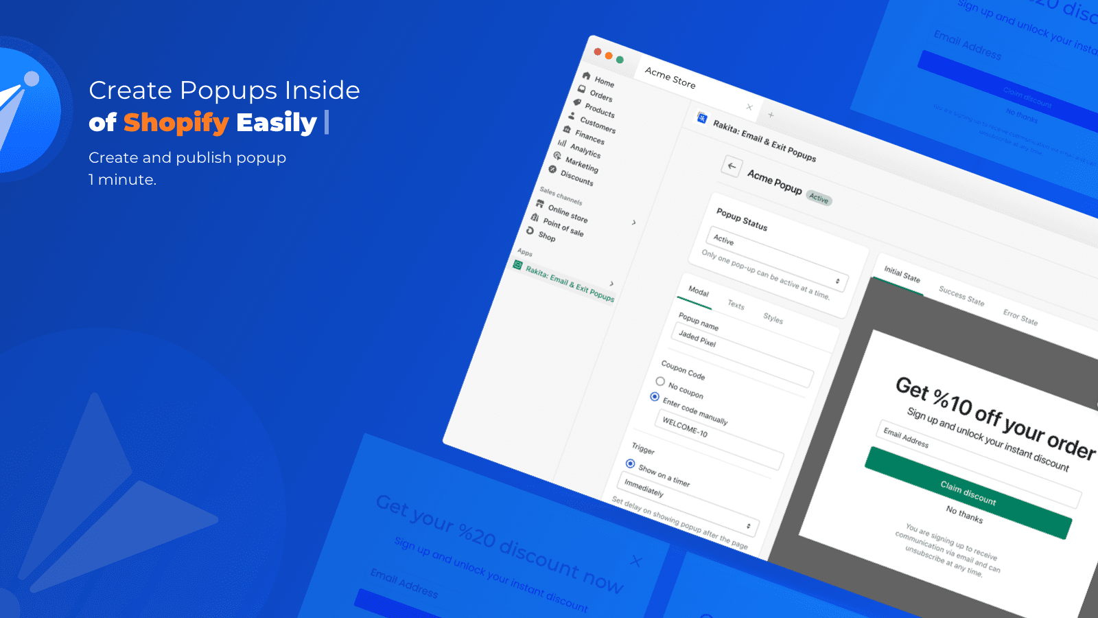 Wizy Email & Exit Popups screenshot 2