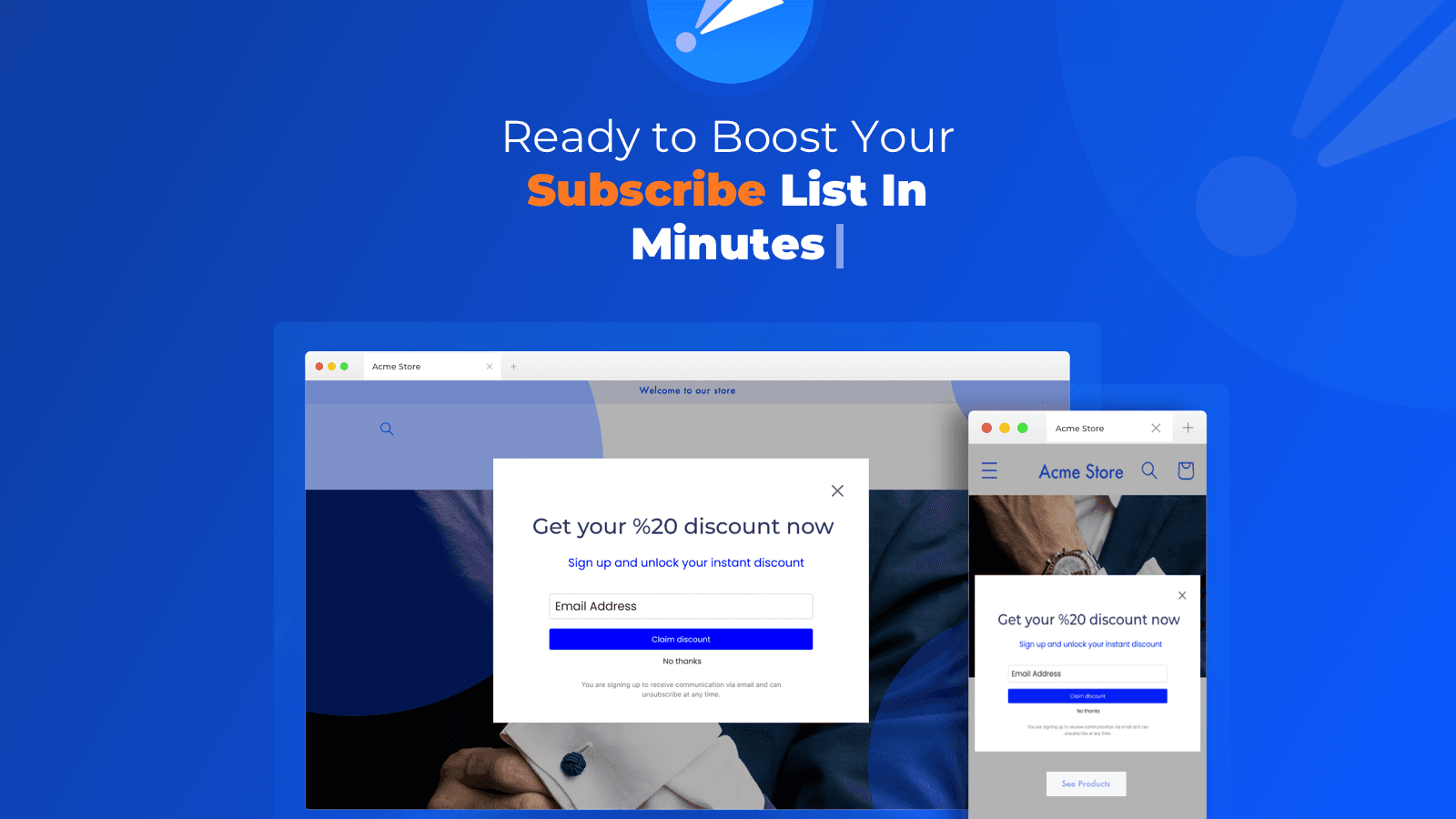 Wizy Email & Exit Popups screenshot 1