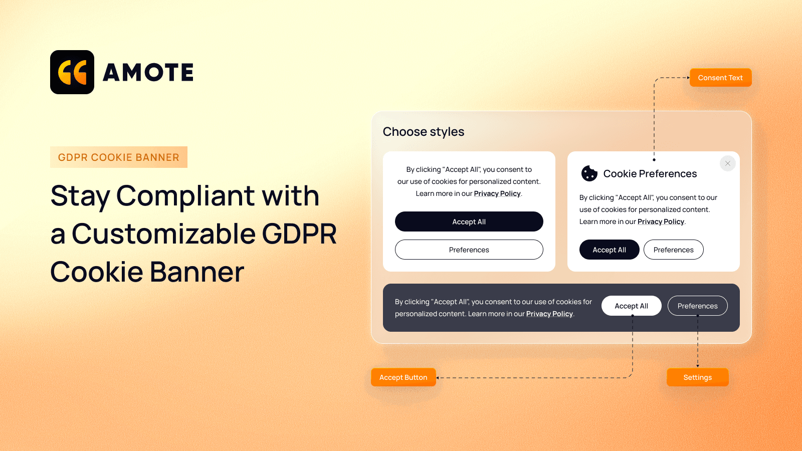 AM: GDPR Cookie Consent Banner screenshot 2