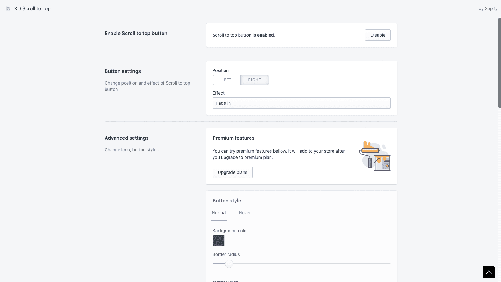 XO Scroll to Top screenshot 2