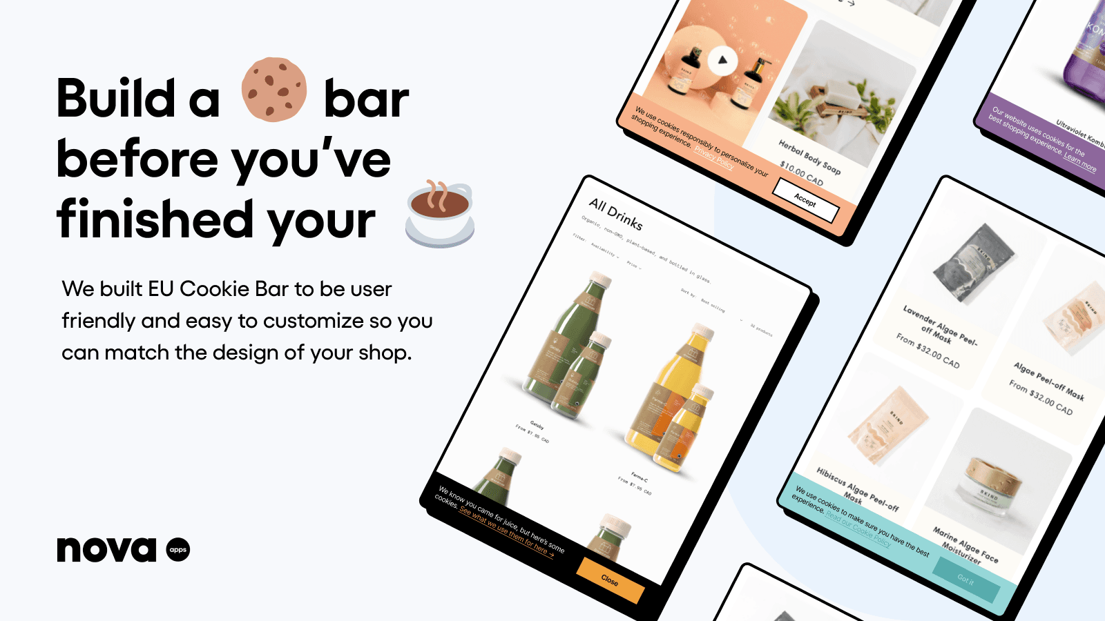 Nova: GDPR Cookie Consent screenshot 2