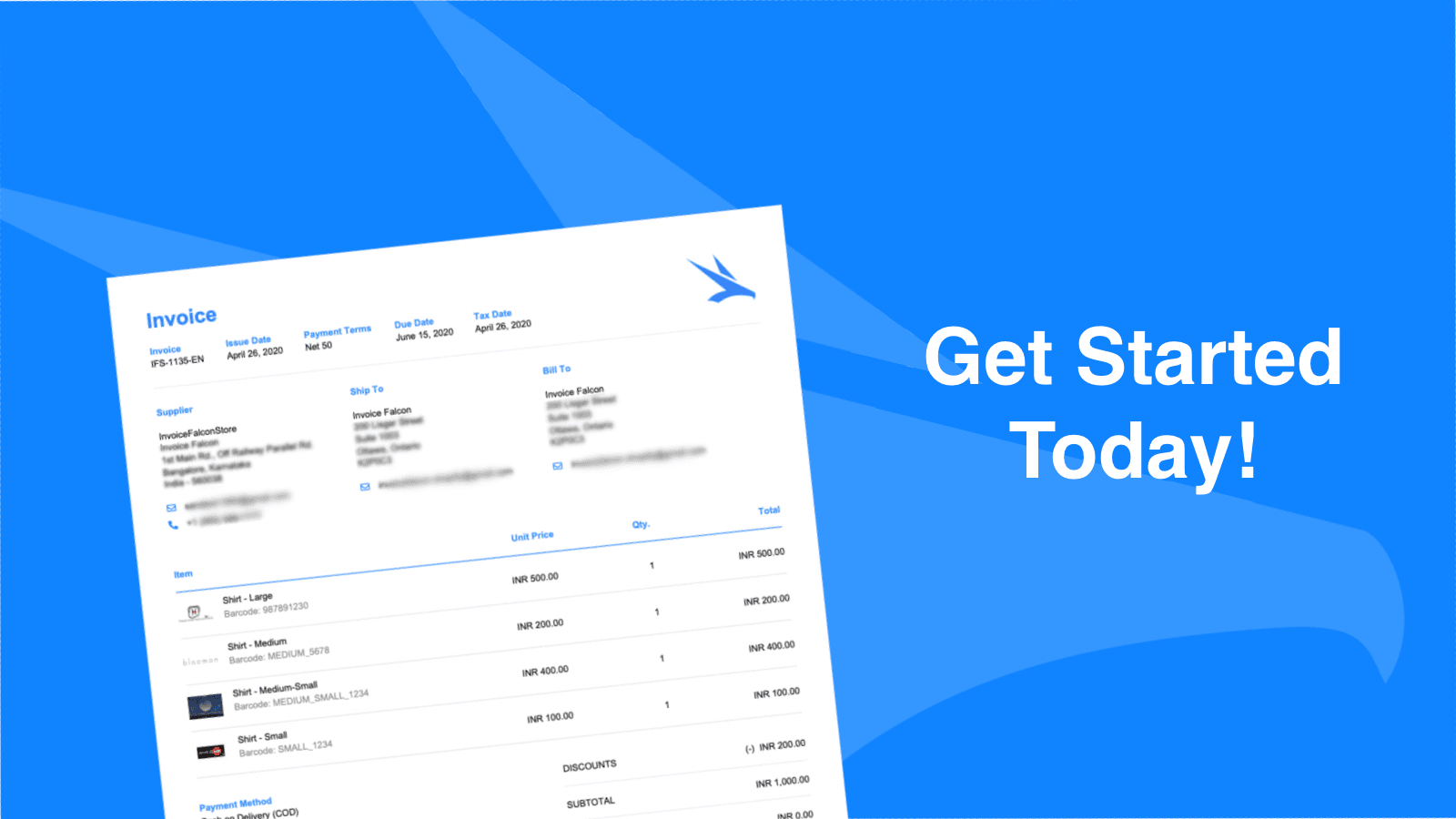 Invoice Falcon screenshot 1