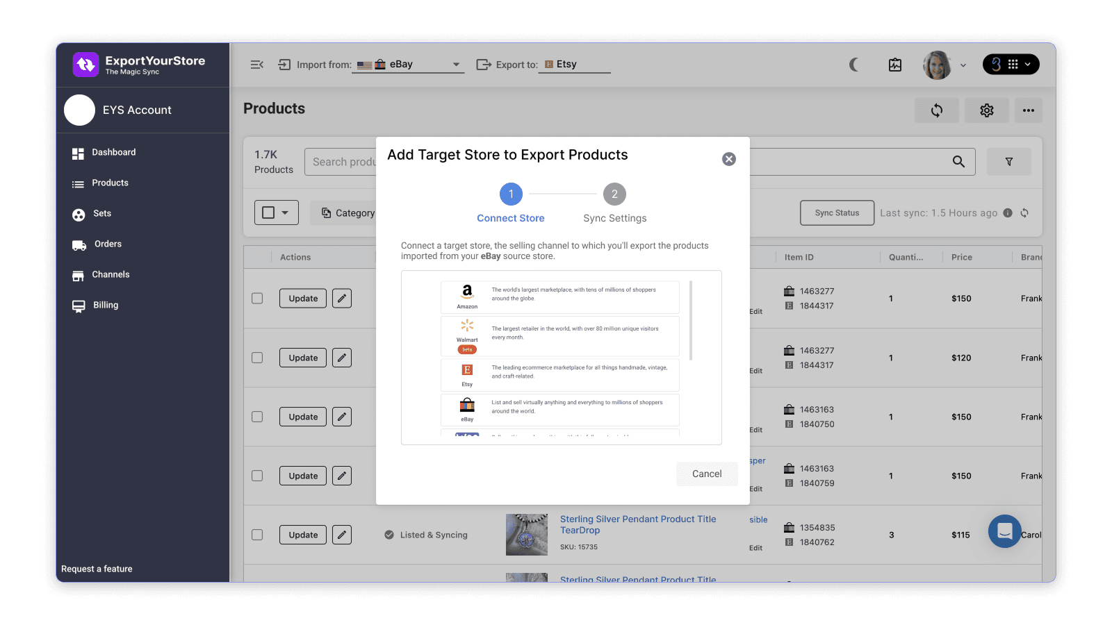 ExportYourStore screenshot 2