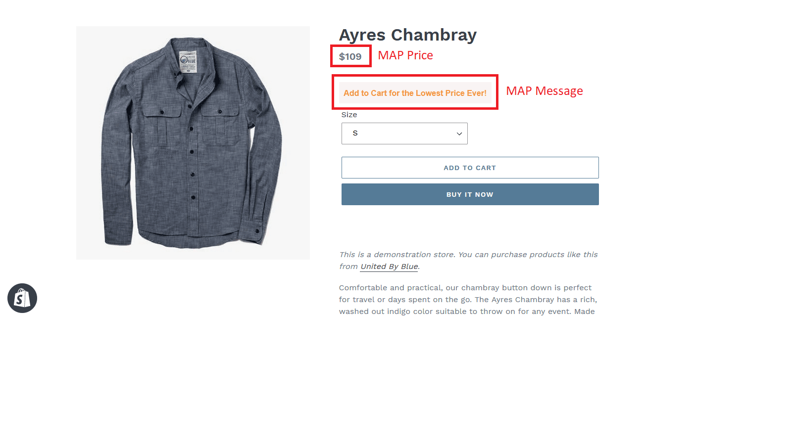 AOD ‑ MAP Pricing screenshot 2